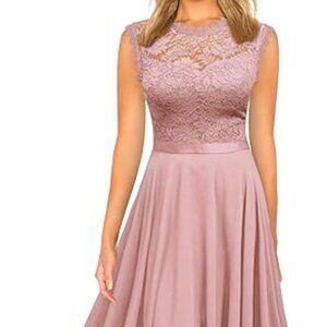 Miusol Women's Formal Retro Lace Style Bridesmaid Maxi Dress Size - XXL
